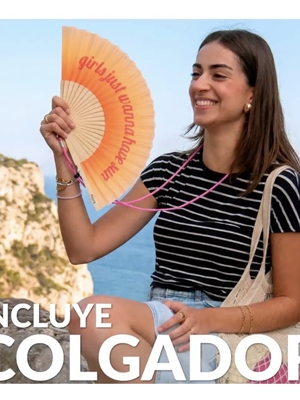 ABANICO “GIRLS JUST WANNA HAVE SUN” FISURA - Imagen 2