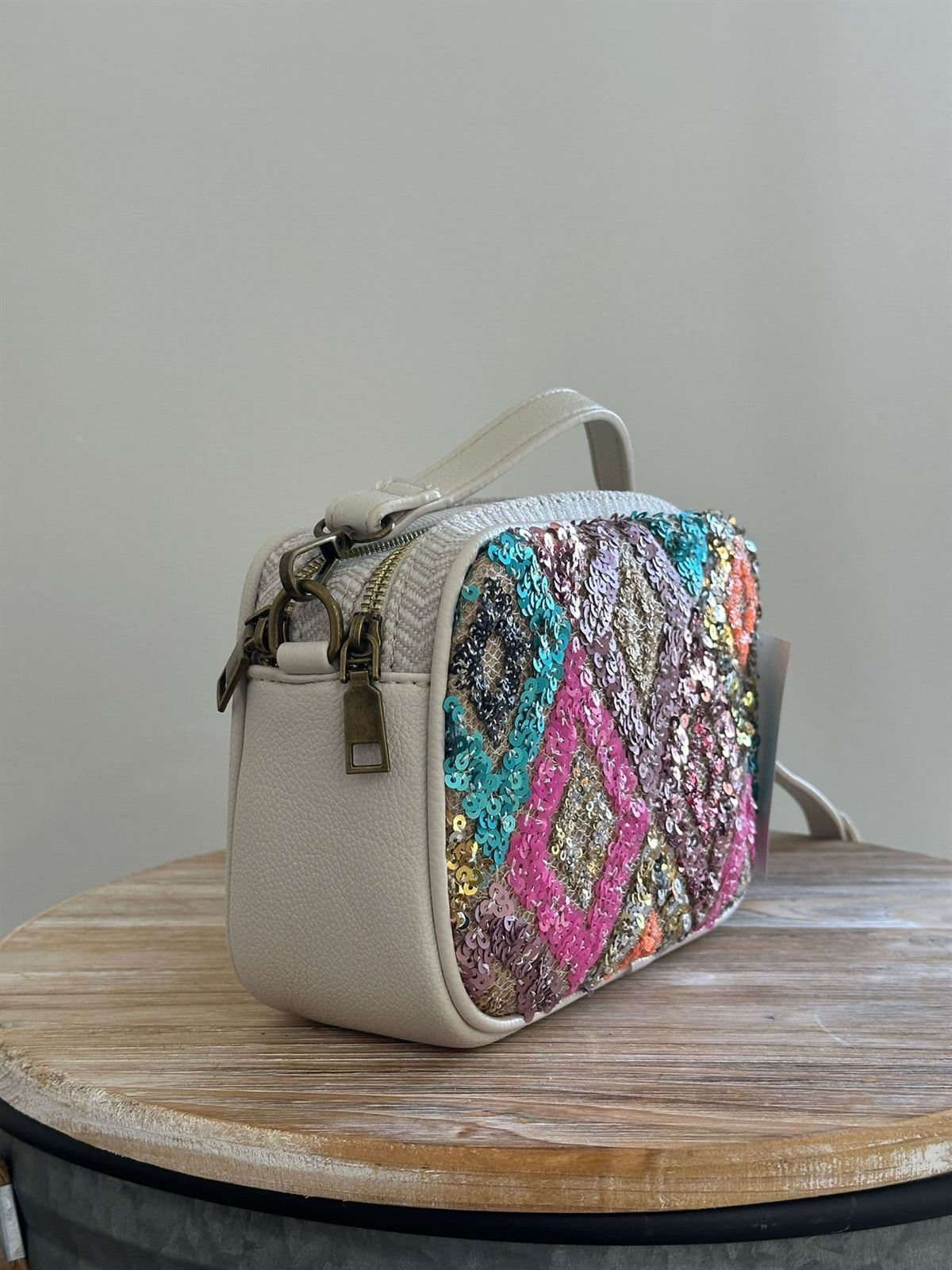 BOLSO LENTEJUELAS COLORES - Imagen 1