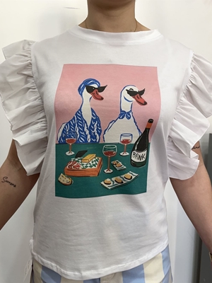 CAMISETA VOLANTE PATOS - Imagen 2