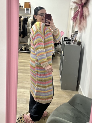 CÁRDIGAN CALADO ARCOÍRIS - Imagen 2