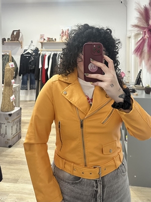 CHAQUETA POLIPIEL NARANJA - Imagen 2