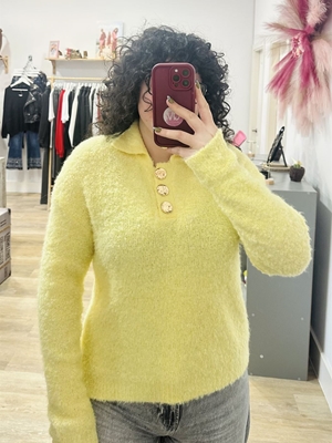 JERSEY AMARILLO BOTÓN - Imagen 2