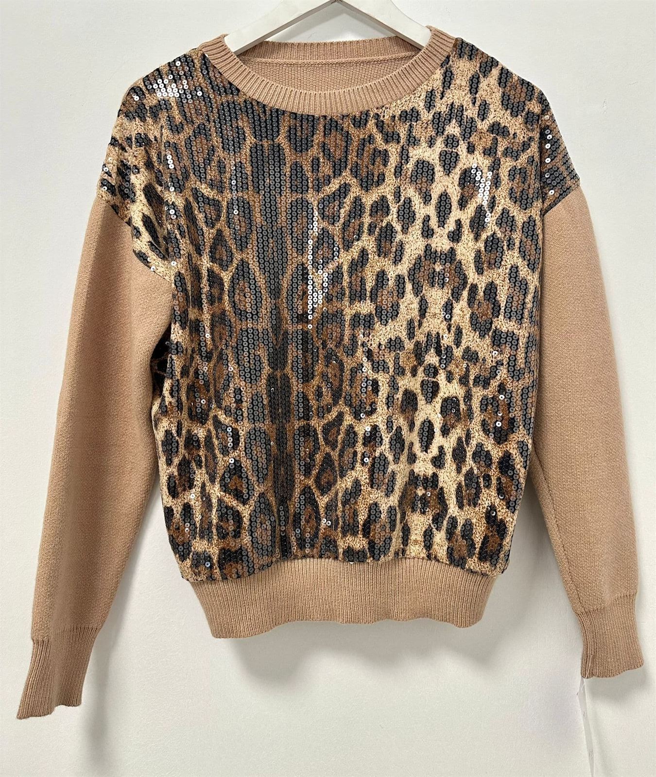 JERSEY ANIMAL PRINT LENTEJUELAS - Imagen 4