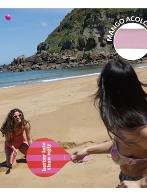 PALAS DE PLAYA “BETTER LATE THAN UGLY” FISURA - Imagen 2