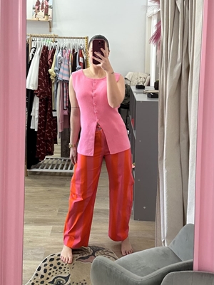 PANTALÓN BALLOON RAYAS ROSA - Imagen 2