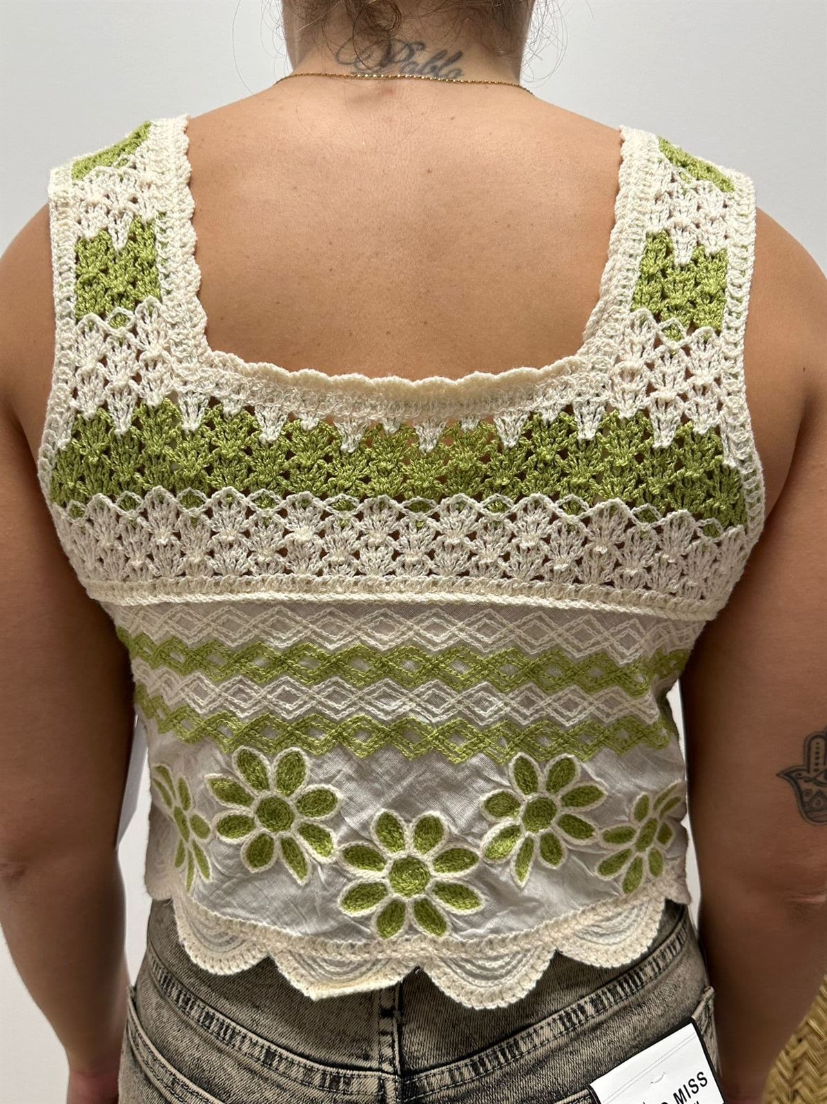 TOP CROCHET FLORES - Imagen 6